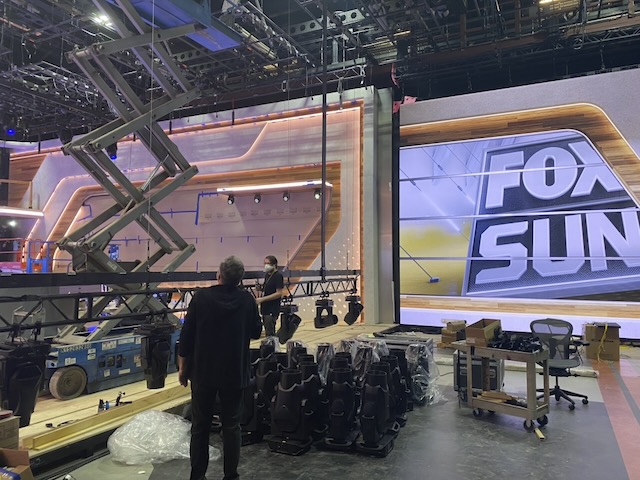 Fox NFL Sunday broadcast consulting and studio lighting